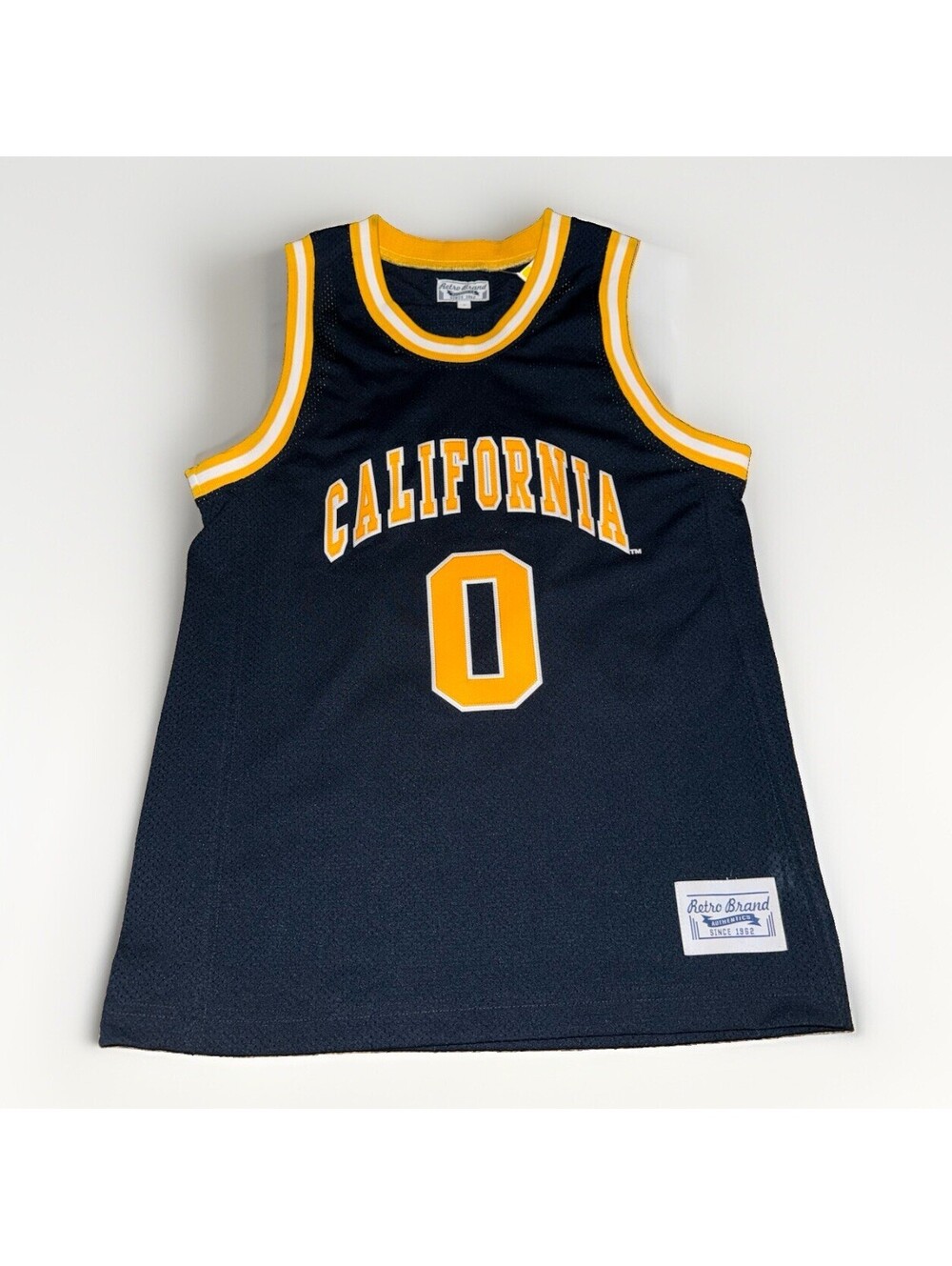 NWOT RARE Retro Brand  California Golden Bears Jaylen Brown #0 Jersey Size Small
